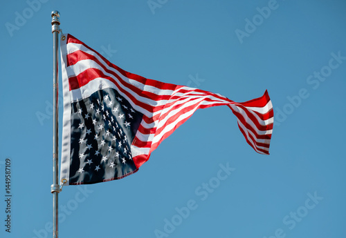American Flag in Distress 