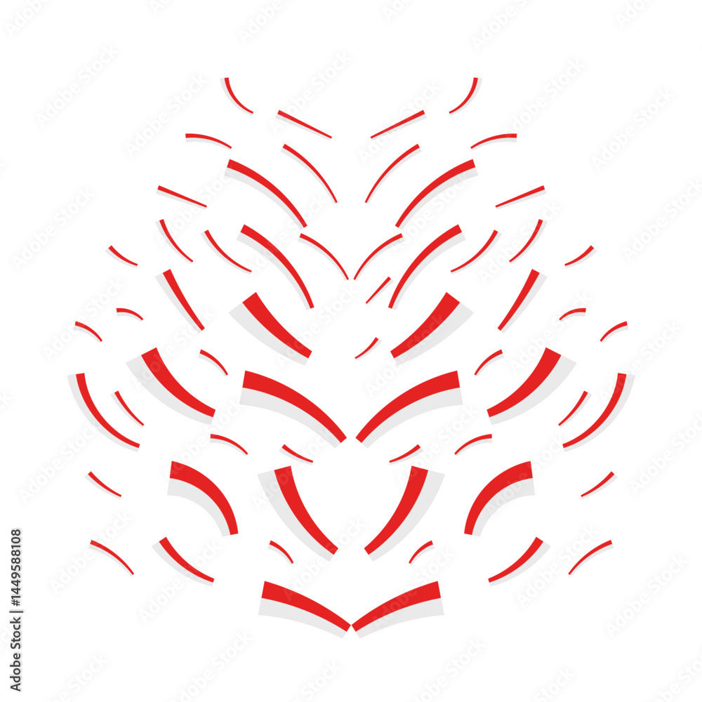 Indonesian Flag Confetti