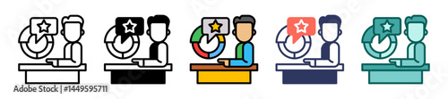 Manager Review multiple icon