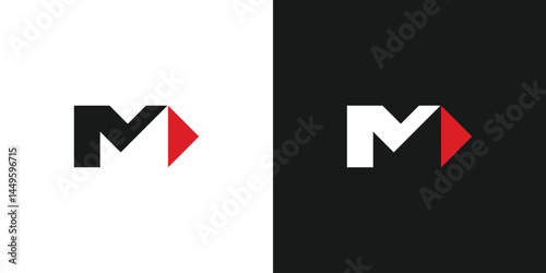 Modern and professional M play logo design