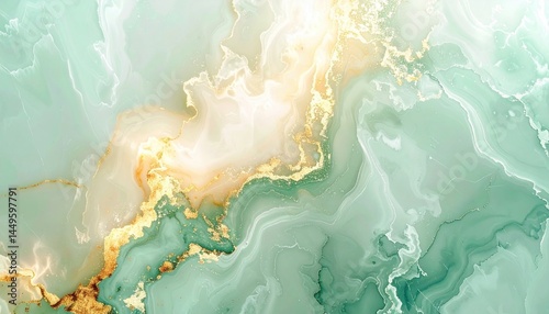 Abstract action of fluid colors in a serene environment digital art harmony of nature and artistry