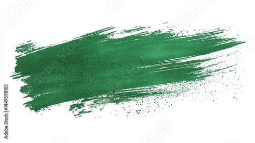 Grunge shaped brushed flag of Pakistan, isolated on white background, in style of vector. 