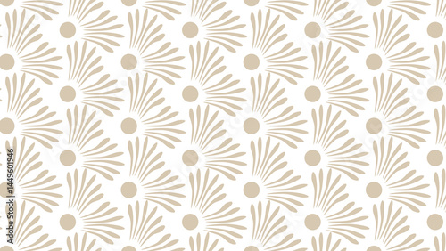 Schilderij op canvas seamless pattern with CROW FEET STYLE