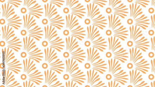 Schilderij op canvas seamless pattern with CROW FEET STYLE