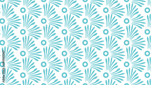 Schilderij op canvas seamless pattern with CROW FEET STYLE