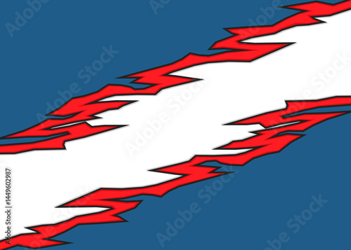 Abstract background with reflective geometric jagged line pattern and with some copy space area