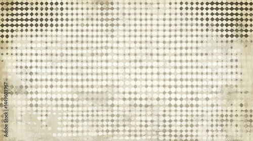 Vintage halftone pattern on aged paper