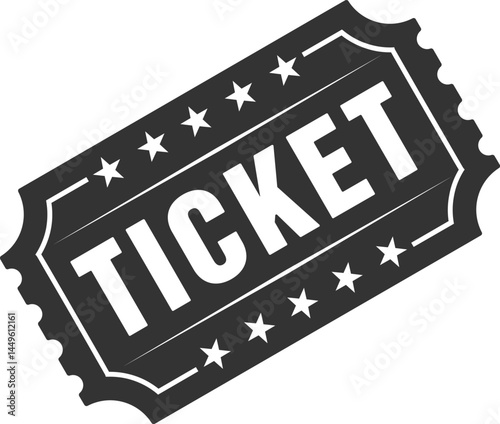 Ticket vector icon template