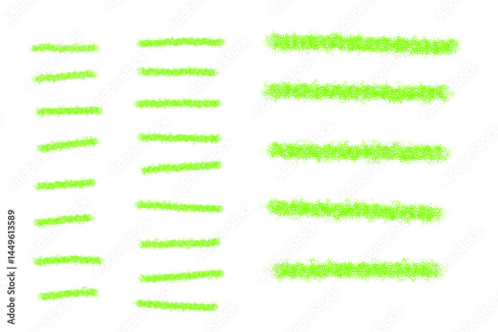 Obraz premium 緑色マーカー クレヨンタッチ