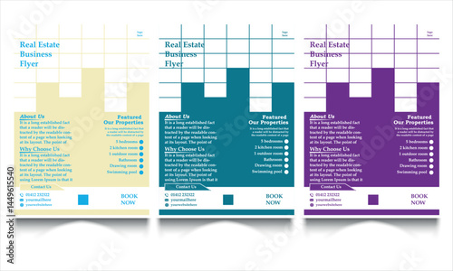 Real Estate Business Flyer Design Templates, agent, corporate, dining, editable, estate, furniture, layout, leaflet, living room, marketing, poster, presentation, price, print, professional, promotion