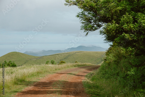 Road Facing Coastal Mountains