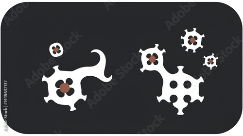Virulence Vector Design Icon Style