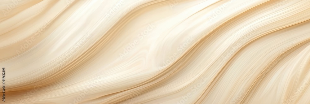 Delicate, flowing fabric in soft beige tones.
