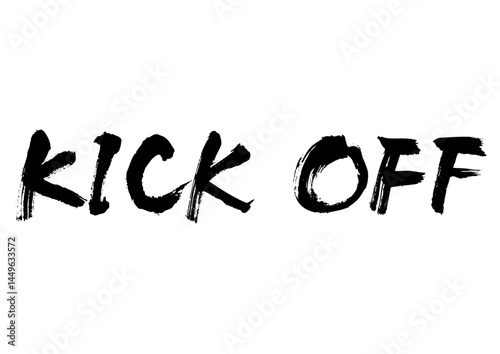 KICK OFF　筆文字1