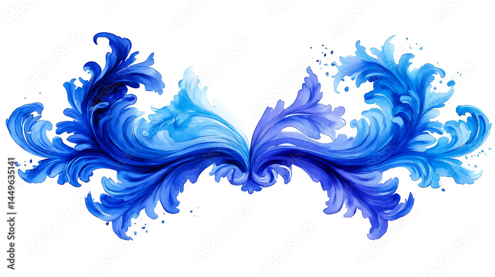 Fototapeta premium Abstract blue decorative design