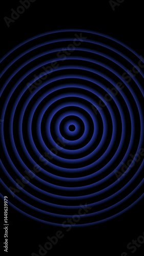 Spinning circles. Transition with circles. Background with circles. Alpha channel. Vertical video for social media.  Transparent backgrounds. Abstract background with geometric shapes. Blue circles. 