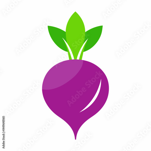 vector illustration of a green apple