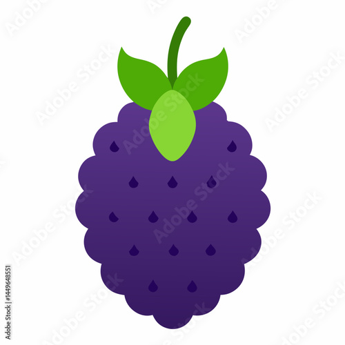 vector illustration of ripe strawberry