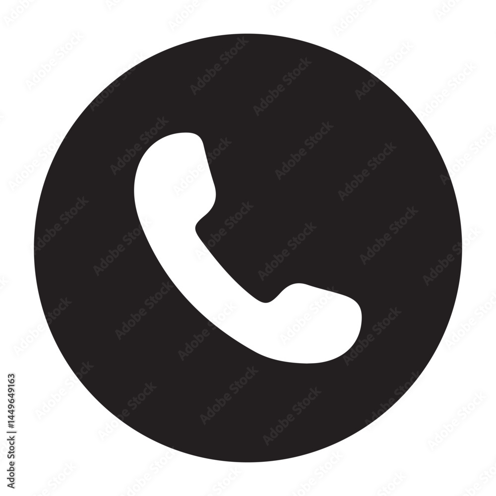 phone icon vector in black silhouette. illustration eps 10 phone icon vector in black silhouette. illustration eps 10
