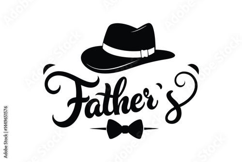 Fathers Day Hat Bow Tie Design