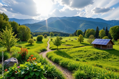 green landscape with kilowatt labeled energy infrastructure integration