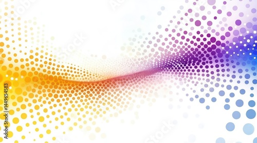 Wallpaper Mural Abstract colorful halftone wave background. Torontodigital.ca