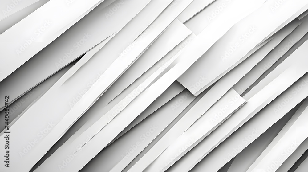 Obraz premium Abstract White Diagonal Lines Geometric Pattern Background