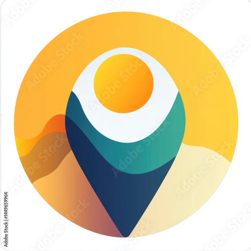 Free Download vector illustration of a circle icon - GFXLoad