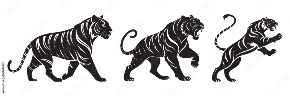 Obraz premium tiger silhouettes