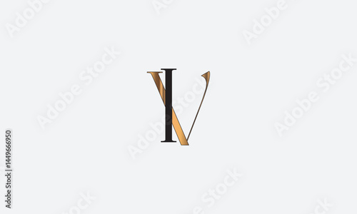 VI, IV , I ,V, Abstract Letters Logo Monogram