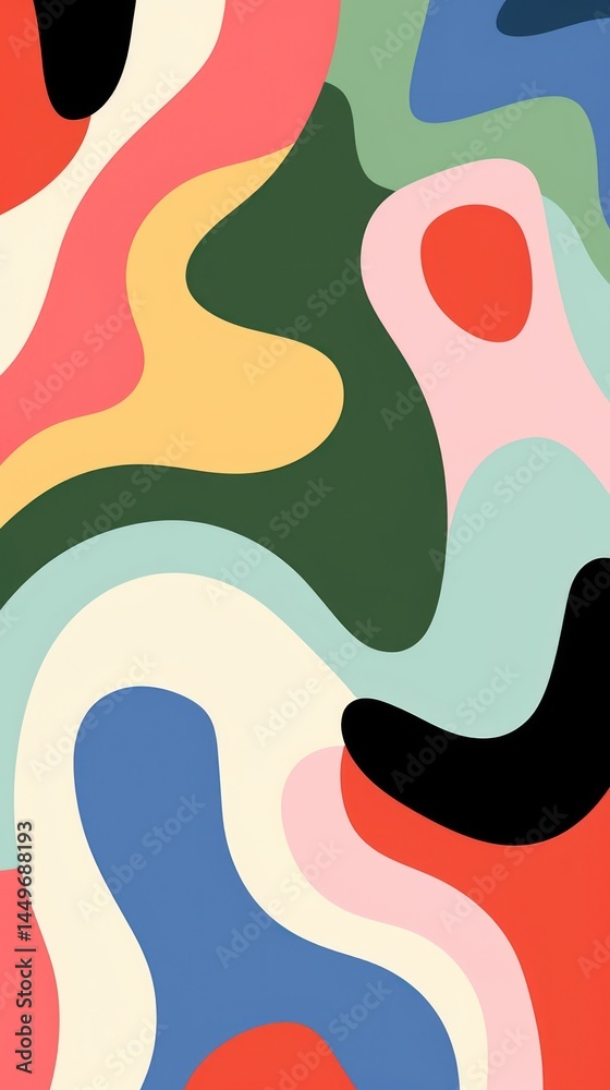 Naklejka premium Fish pattern art abstract.