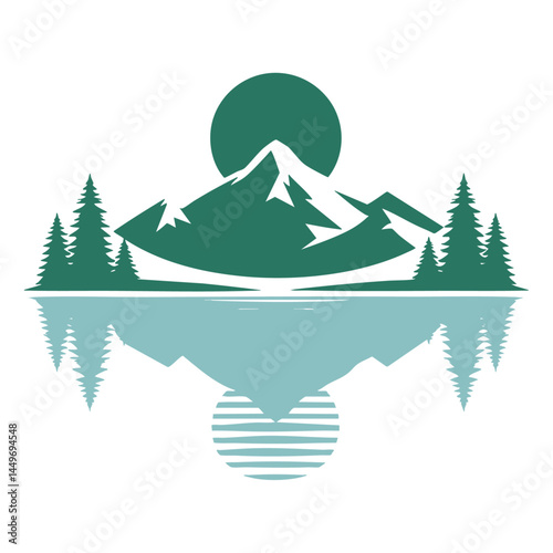 Mountain Lake Reflection: A Serene Landscape