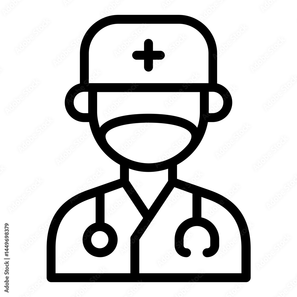 surgeon icon line surgeon icon line