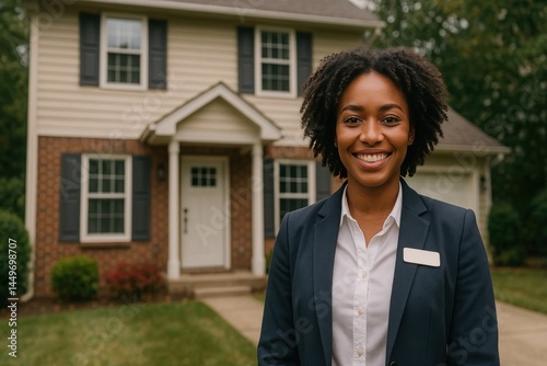 Wallpaper Mural Real estate agent smiling outdoors. Torontodigital.ca