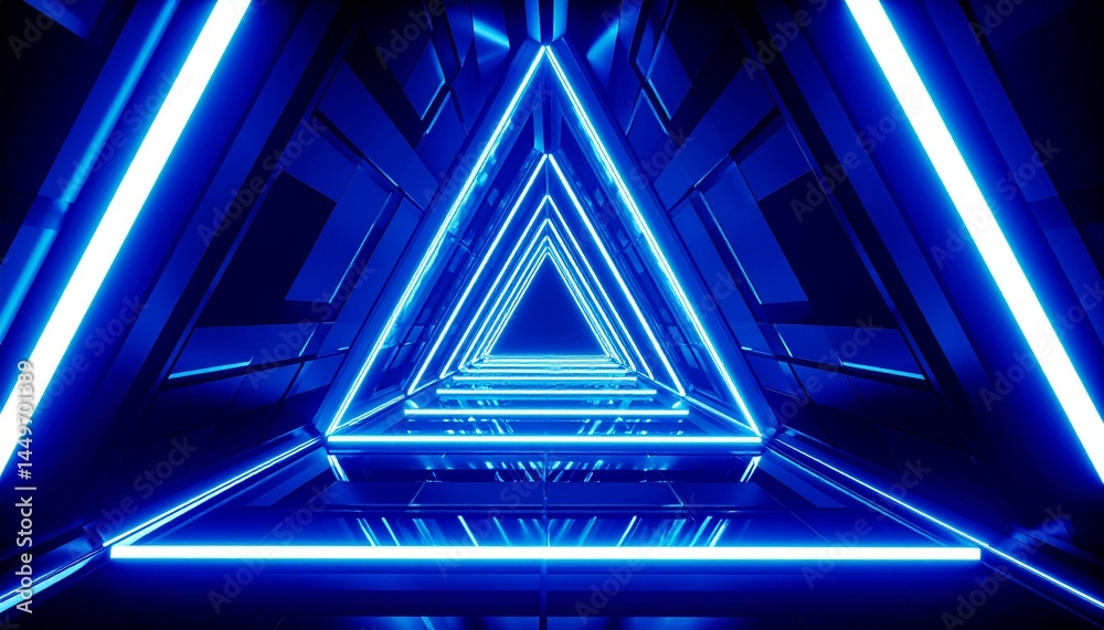 Fototapeta premium Futuristic Sci-Fi Tunnel