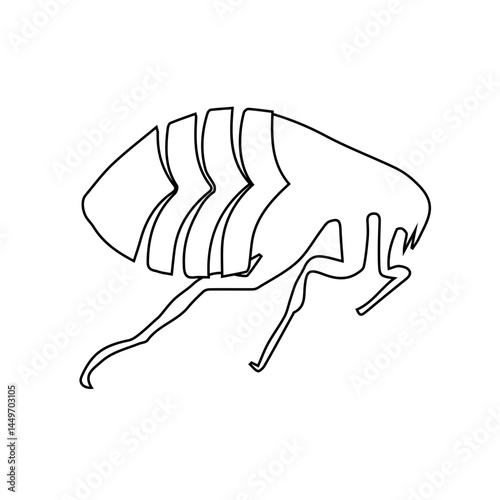white flea icon