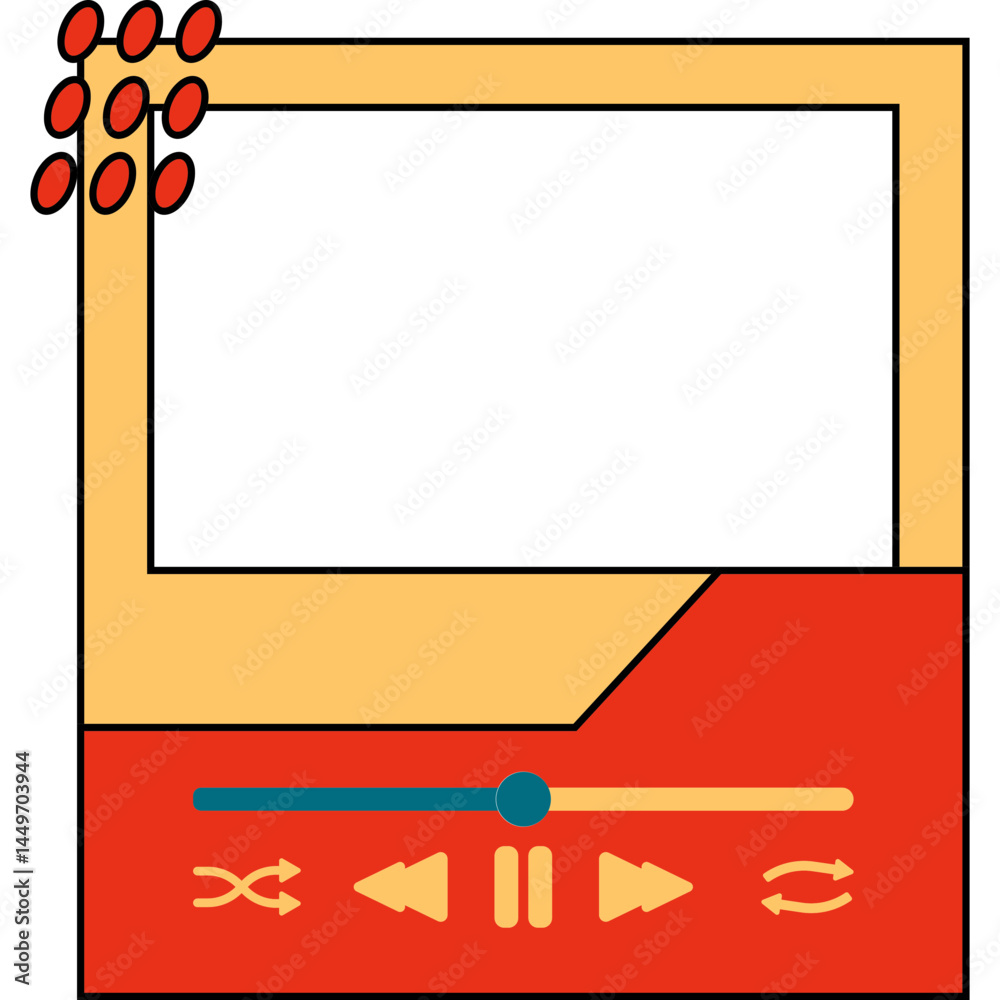 Retro Music Player UI
