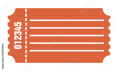Admit pass vector icon template illustration