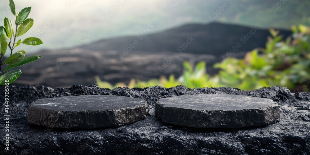 Obraz premium a small tree growing out of a pile of coins 