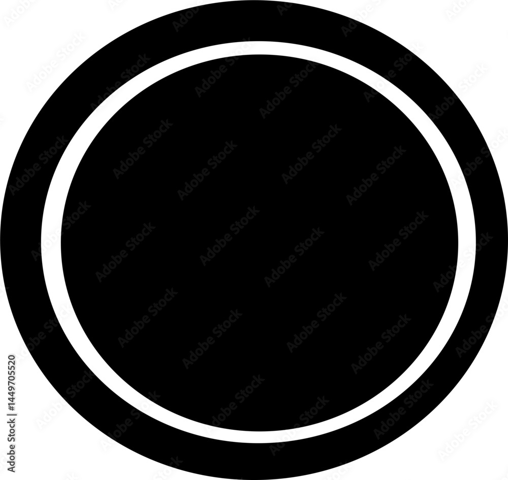 black round frame black round frame