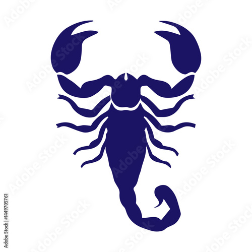 blue scorpion icon-