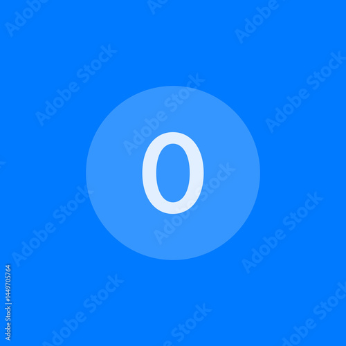 Zero Circle Filled Icon