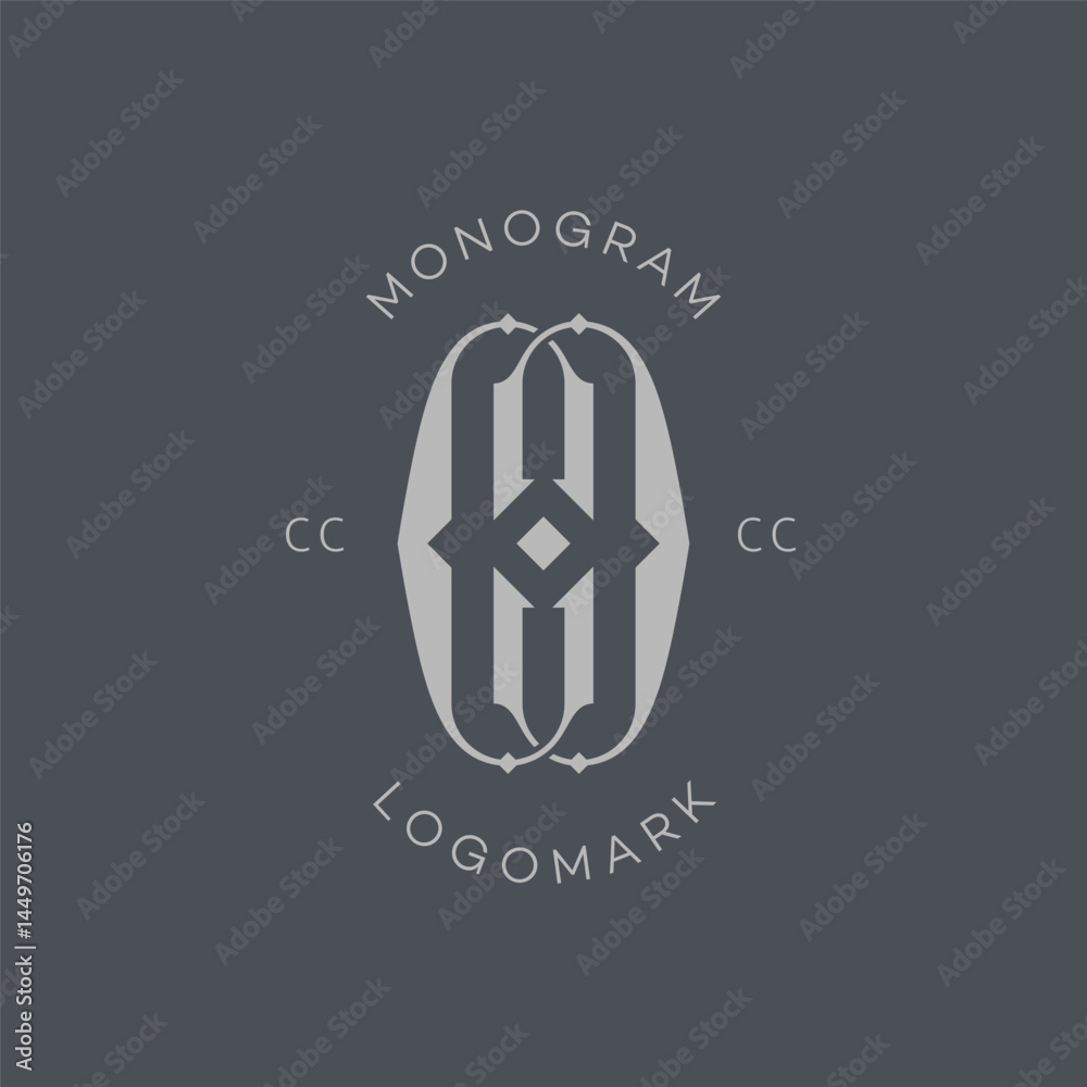 Fototapeta premium Monogram letters CC