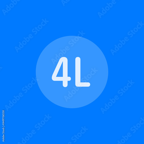 Filled Four-L Circle