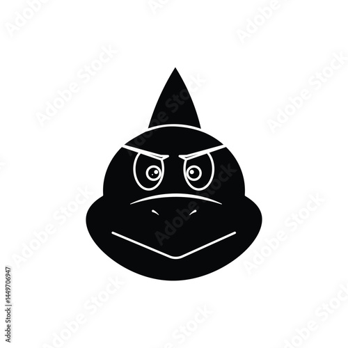 Shark Head Icon in Silhouette Style