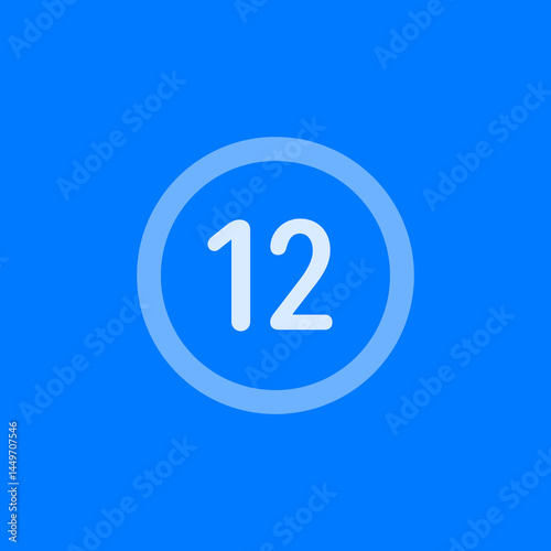 Outlined Twelve Circle