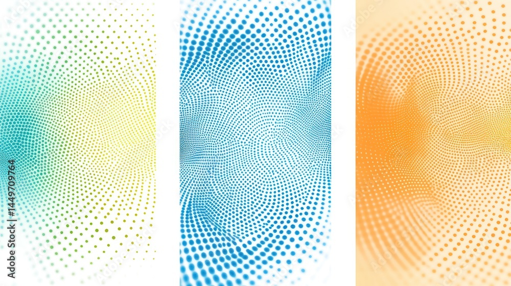 Abstract Colorful Dot Patterns Abstract Colorful Dot Patterns