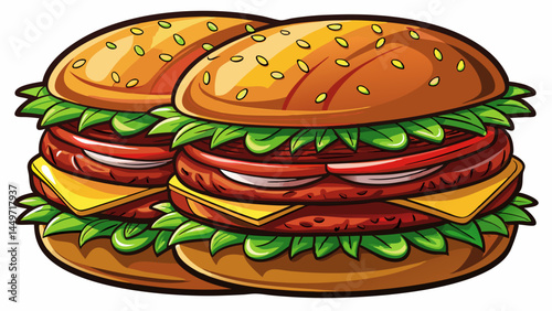 Succulent burger cutlets with authentic grill marks.
A must-have element in burger vector sets.
Clean white or transparent background option.
Made for infographics, posters, and UI menus.