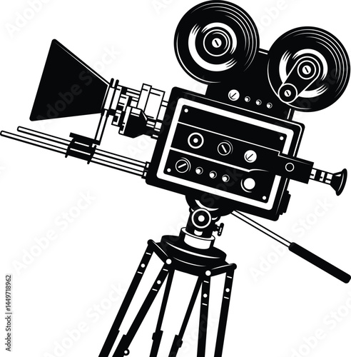 movie camera vector illustration