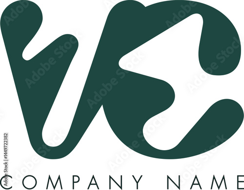 Creative Abstract Initial Letter VC Logo Design